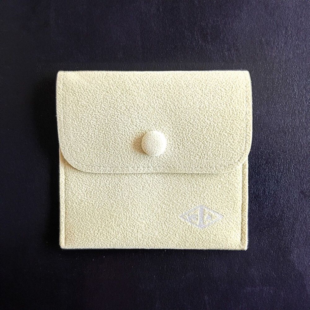 Van Cleef & Arpels Green Jewelry small Pouch empty Travel Storage Case 4x4